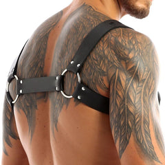 sexy gay man in Zipper X-Gay Man Chest Harness | Gay Harness- pridevoyageshop.com - gay men’s harness, lingerie and fetish wear