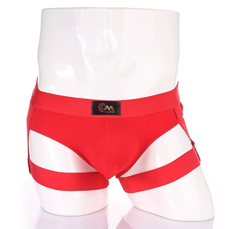 red Men's Bubble Butt Jock Thong | Gay Men Underwear- pridevoyageshop.com - gay men’s underwear and swimwear