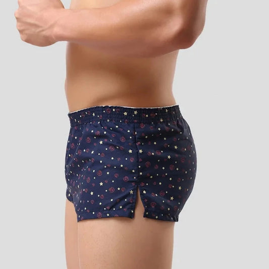 a hot gay man in Gay Men's Lounge Boxer Shorts - pridevoyageshop.com - gay men’s underwear and swimwear