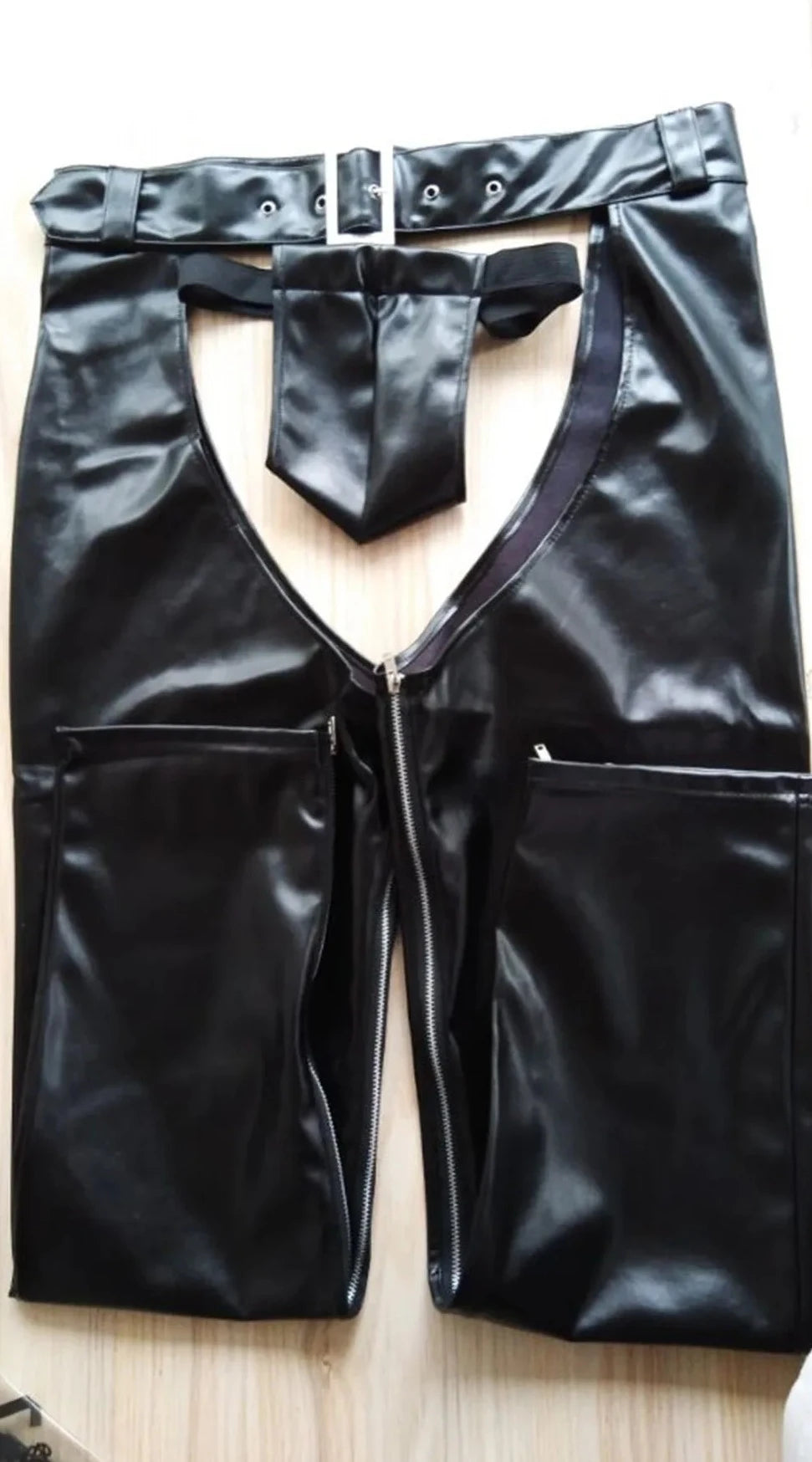 Men's PU Leather Assless Cowboy Chaps - pridevoyageshop.com - gay men’s bodystocking, lingerie, fishnet and fetish wear