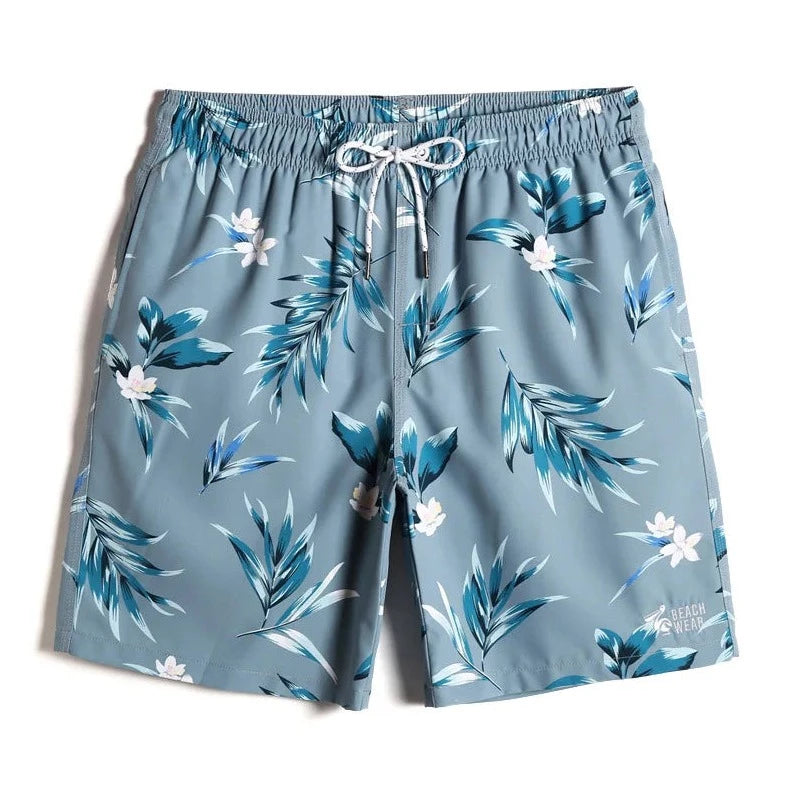 Leaf and Flower Board Shorts - pridevoyageshop.com - gay men’s underwear and swimwear