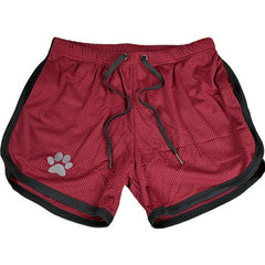 red black gray white Gay Shorts | Gay Bear Paw Gym Shorts - Men's Activewear, gym short, sport shorts, running shorts- pridevoyageshop.com