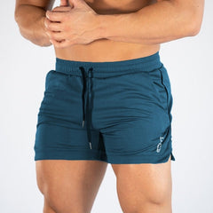 sexy gay man in Purplish blue Gay Shorts | Men's Gym Training Shorts - Men's Activewear, gym short, sport shorts, running shorts- pridevoyageshop.com