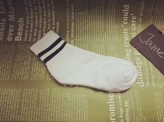 black strap Vintage Short Sports Socks for Men: Best Choice for Gay White Socks- pridevoyageshop.com - gay men’s harness, lingerie and fetish wear