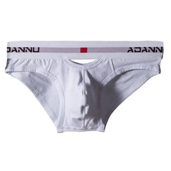white Adannu Gay Men's Hollow Front and Back Briefs - pridevoyageshop.com - gay men’s underwear and swimwear