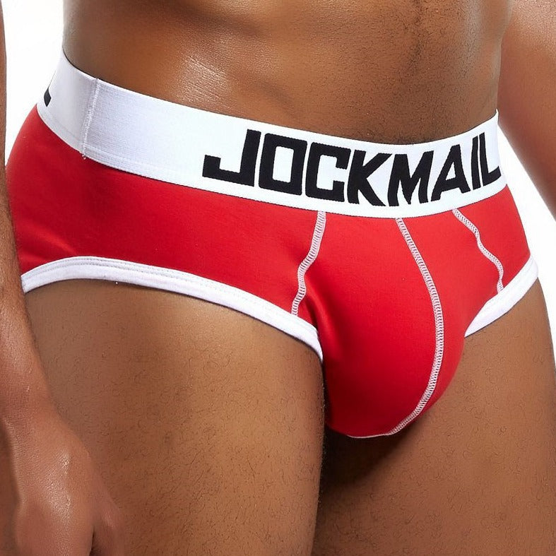 red Classic Modal Men's Briefs with pouch: Best Gay Underwear - pridevoyageshop.com - gay men’s underwear and swimwear