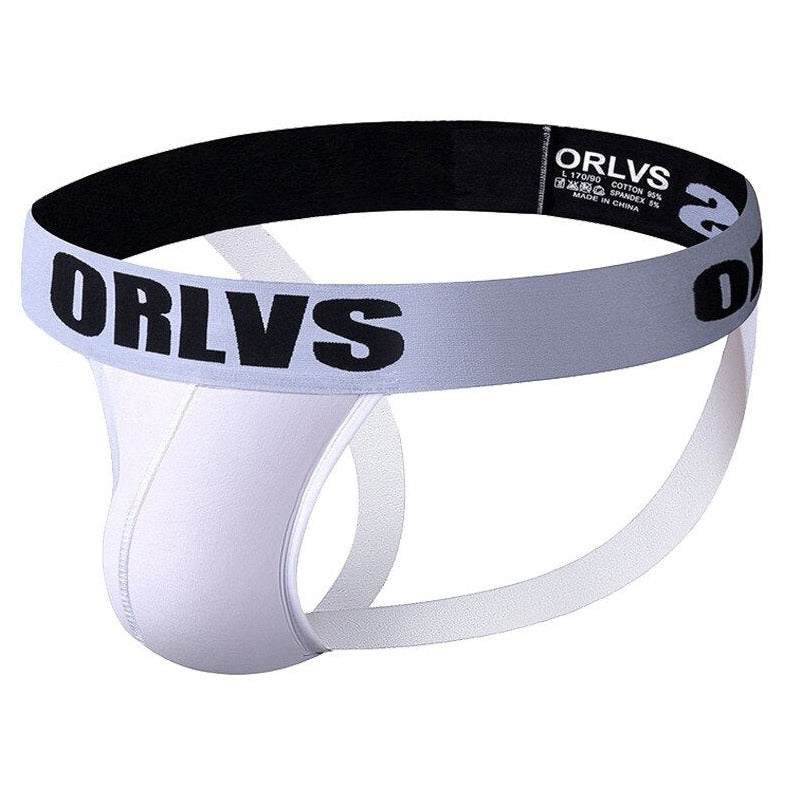 White ORLV Sexy Jockstrap: Men's Jock Underwear for Timeless Style - pridevoyageshop.com - gay men’s underwear and swimwear