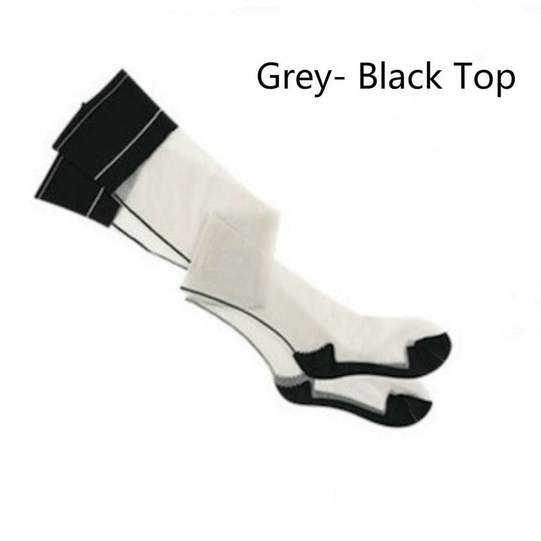 Grey- Black Top Men's Thigh High Transparent Stockings | Gay Lingerie - pridevoyageshop.com - gay men’s bodystocking, lingerie, fishnet and fetish wear