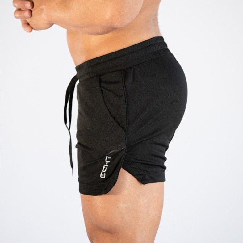 sexy gay man in black Gay Shorts | Men's Gym Training Shorts - Men's Activewear, gym short, sport shorts, running shorts- pridevoyageshop.com