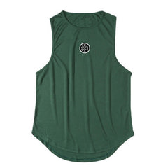 green Gay Tops | Mens Bodybuilding Gym Tank Top - pridevoyageshop.com - gay men’s gym tank tops, mesh tank tops and activewear