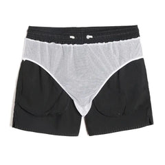 black Ghost Stripe Board Shorts - pridevoyageshop.com - gay men’s underwear and swimwear
