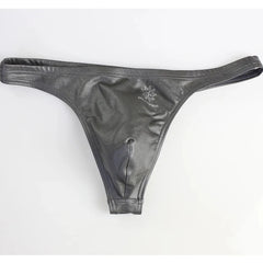 gray Brave Person Gay Men's Metallic Thong - pridevoyageshop.com - gay men’s underwear and swimwear