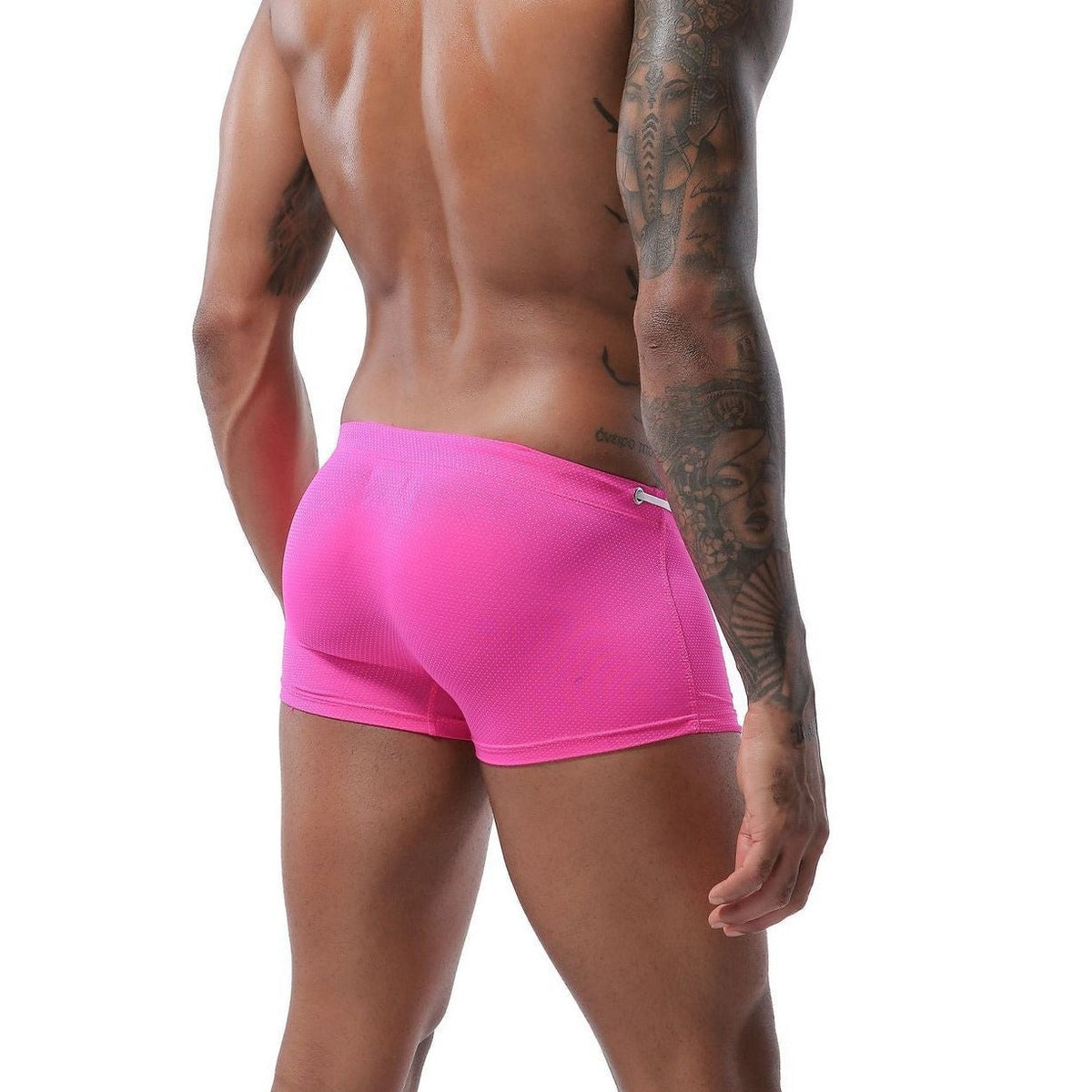 hot gay man in pink Gay Swimwear & Beachwear | Men's Bowtie Tight Swim Trunks - pridevoyageshop.com - gay men’s underwear and swimwear