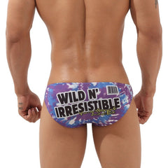 sexy gay man in Colorful cloudsSEOBEAN Gay Fun Statement Briefs | Gay Mens Underwear- pridevoyageshop.com - gay men’s underwear and swimwear