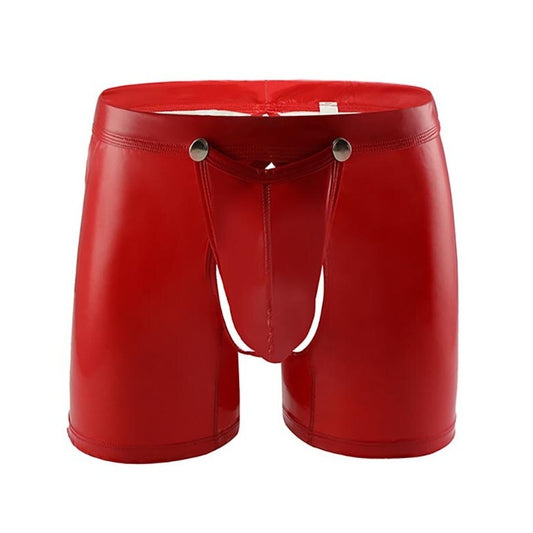 red Kinky Removable Open Pouch Boxers | Gay Underwear- pridevoyageshop.com - gay men’s underwear and swimwear