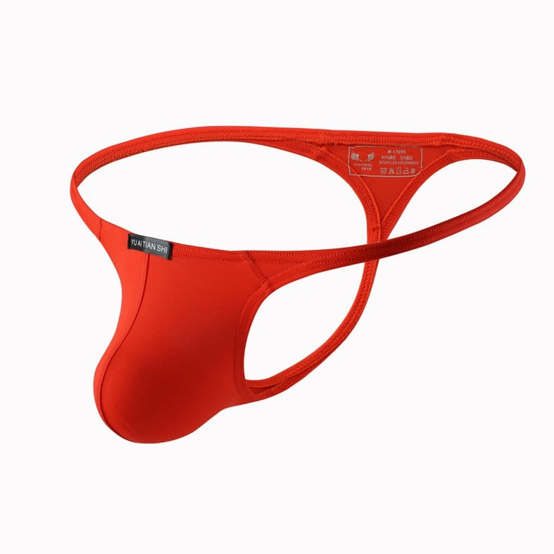 Red Men's Classic Thong: Breathable Gay Underwear - pridevoyageshop.com - gay men’s underwear and swimwear