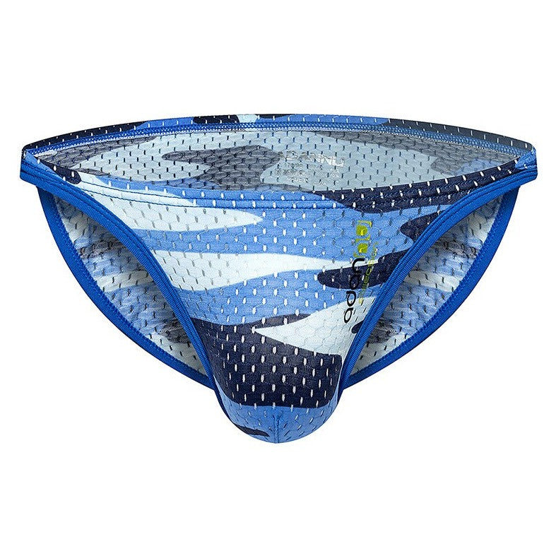 blue ADANNU Camo Mesh Briefs | Gay Mens Underwear| Gay Men Underwear