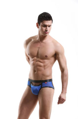 a hot gay man in blue Men's Kinky Hollow Front Mesh Jock Briefs - pridevoyageshop.com - gay men’s underwear and swimwear