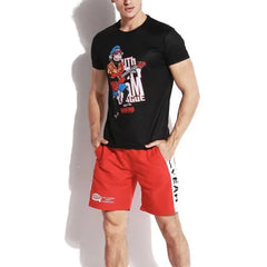a hot gay guy in red Oh Yeah! Board Shorts - pridevoyageshop.com - gay men’s underwear and swimwear