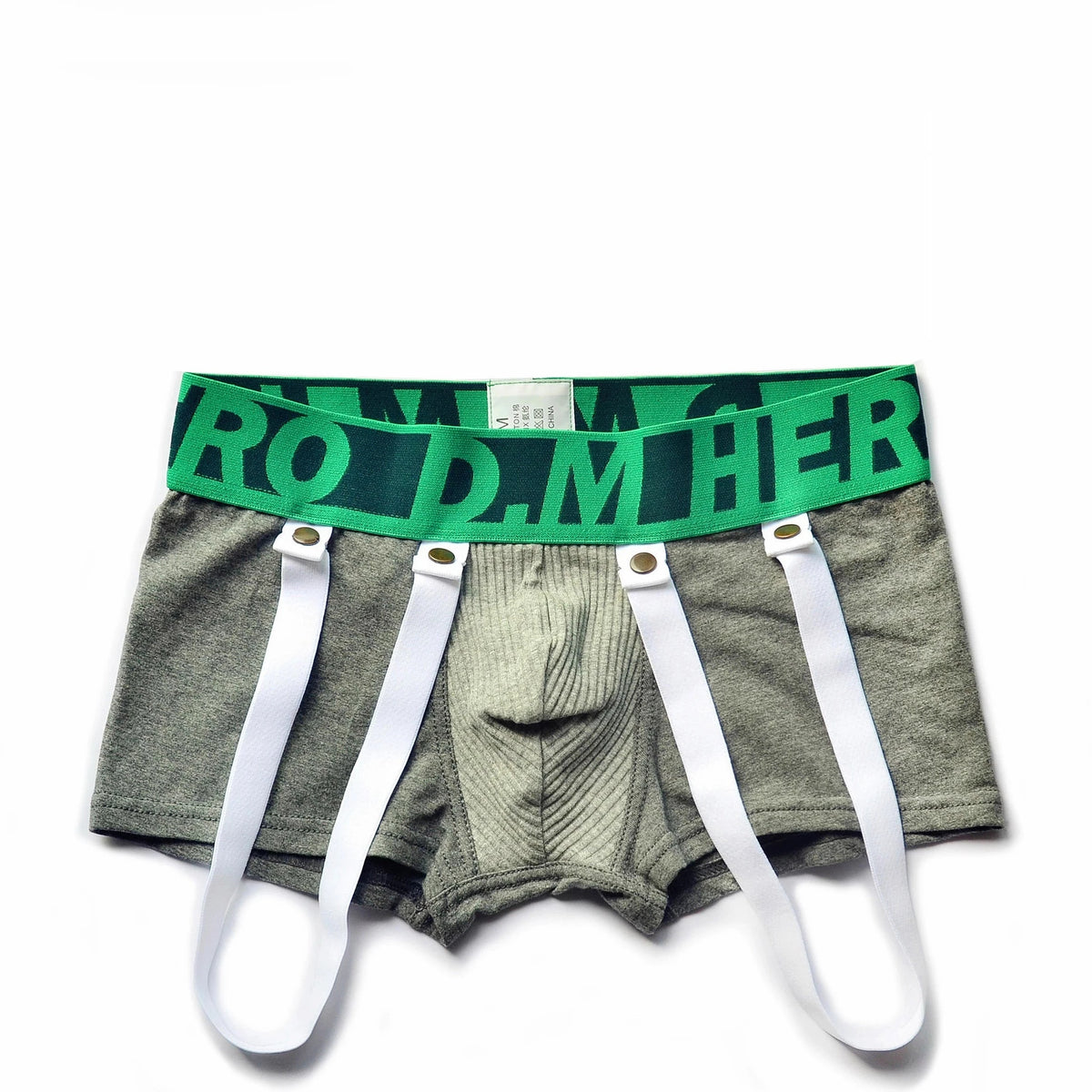 gray DM Gay Men's Hero Reverse Jockstrap - pridevoyageshop.com - gay men’s underwear and swimwear