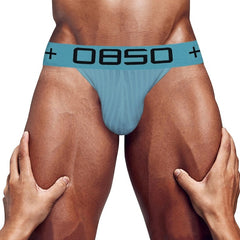 a sexy man in bright blue OBSO - Men's Low Rise Bikini Briefs: Sexy Male Underwear - pridevoyageshop.com - gay men’s underwear and swimwear