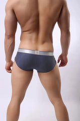 a hot gay man in navy Brave Person Breathable Phased Briefs - pridevoyageshop.com - gay men’s underwear and swimwear