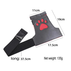 size info of K9 Restraint Paw Mitts - pridevoyageshop.com - gay men’s puppy play gear, lingerie, fishnet and fetish wear