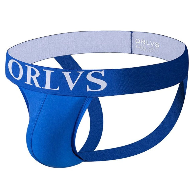 Blue ORLV Sexy Jockstrap Men's Jock Underwear for Timeless Style - pridevoyageshop.com - gay men’s underwear and swimwear