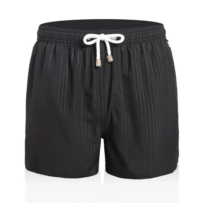black Ghost Stripe Board Shorts - pridevoyageshop.com - gay men’s underwear and swimwear