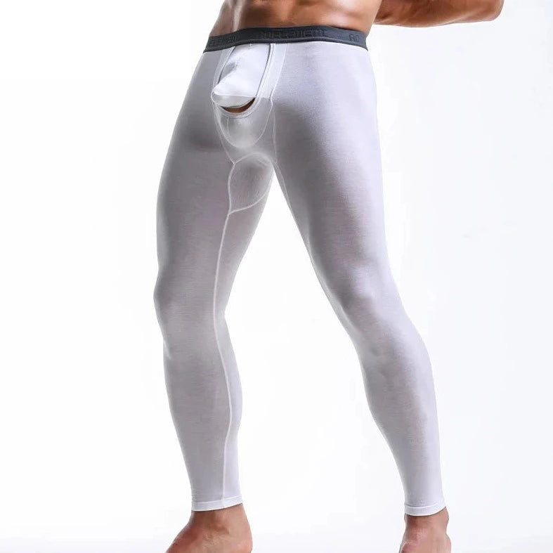 white Men's Show-It Thermal Long Johns - pridevoyageshop.com - gay men’s underwear and swimwear