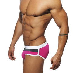 a hot gay man in pink Men's Tricolor Swim Briefs - pridevoyageshop.com - gay men’s underwear and swimwear