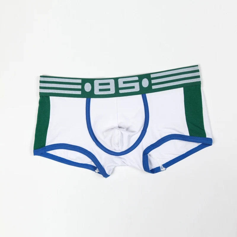 white Man's 85 Collection Side Stripe Boxer Briefs - pridevoyageshop.com - gay men’s underwear and swimwear