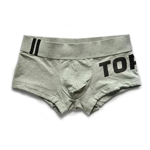 gray DM Top and Btm Boxer Briefs - pridevoyageshop.com - gay men’s underwear and swimwear