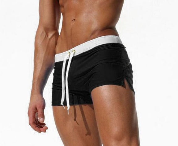 Black Best Men's Swim Shorts: Tight Swim Trunks for a Stylish Summer- pridevoyageshop.com - gay men’s harness, lingerie and fetish wear