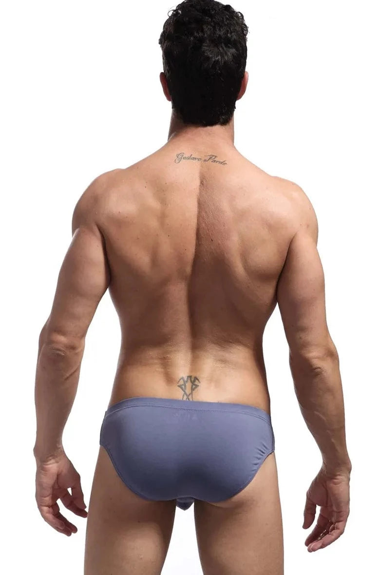 a hot gay man in light purple Brave Person Hung Briefs - pridevoyageshop.com - gay men’s underwear and activewear