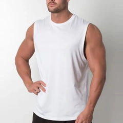 sexy gay man in white Gay Tops | Mens Workout Muscle Tank Top - pridevoyageshop.com - gay men’s gym tank tops, mesh tank tops and activewear