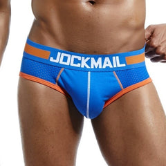 blue Jockmail mesh Briefs | Gay Mens Underwear- pridevoyageshop.com - gay men’s underwear and swimwear