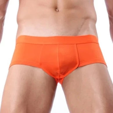 orange Brave Person Men's Super Skinny Boxer Briefs - pridevoyageshop.com - gay men’s underwear and swimwear