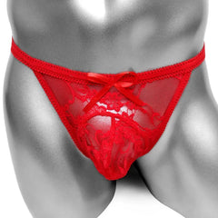 Men’s Bow Lace Panties