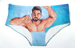 details of Blue Diver Muscle Swim Briefs - pridevoyageshop.com - gay men’s underwear and swimwear