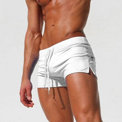 White Best Men's Swim Shorts: Tight Swim Trunks for a Stylish Summer- pridevoyageshop.com - gay men’s harness, lingerie and fetish wear