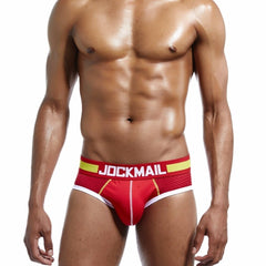 hot man in red Jockmail mesh Briefs | Gay Mens Underwear- pridevoyageshop.com - gay men’s underwear and swimwear