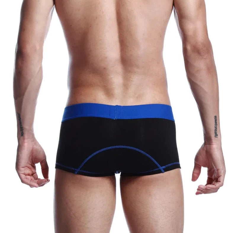 a hot gay man in black SEOBEAN Men's Reflective Boxer Briefs - pridevoyageshop.com - gay men’s underwear and swimwear