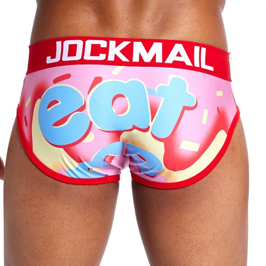 hot gay man in Jockmail Pink Eat My Butt Briefs | Gay Men Underwear- pridevoyageshop.com - gay men’s underwear and swimwear
