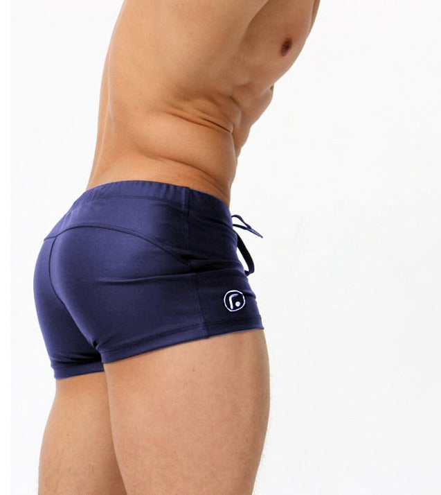 sexy gay man in blue Gay Swimwear | GANYANR Brazilian Classic Cut Swim Trunks - pridevoyageshop.com - gay men’s underwear and swimwear
