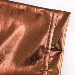details of Gay Shorts | Shiny Metallic Running Shorts - Men's Activewear, gym short, sport shorts, running shorts- pridevoyageshop.com