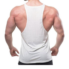 sexy gay man in white Gay Tops | Mens Breathable Mesh Gyms Tank Tops - pridevoyageshop.com - gay men’s gym tank tops, mesh tank tops and activewear