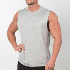 sexy gay man in gray Gay Tops | Mens Workout Muscle Tank Top - pridevoyageshop.com - gay men’s gym tank tops, mesh tank tops and activewear