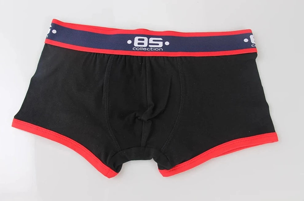 black Men's Navy Band Boxer Briefs - pridevoyageshop.com - gay men’s underwear and swimwear