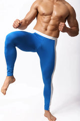 a hot gay man in blue Men's Two-Toned Long Johns - pridevoyageshop.com - gay men’s underwear and swimwear